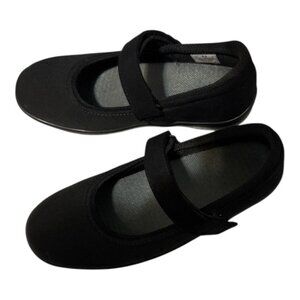 ORTHOFEET SPRINGFIELD BLACK MARY JANES SZ 8.5 ADJUSTABLE STRAP COMFORT SHOES